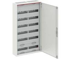 ABB Hermetiškas plieno paviršinio montavimo modulinis paskirstymo skydas „ComfortLineCA 6x24 144M“ IP44 125A II klasės pilnų durų N+PE „Quick CA26V 2CPX“