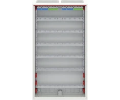 ABB Hermetiškas plieno paviršinio montavimo modulinis paskirstymo skydas „ComfortLineCA 6x24 144M“ IP44 125A II klasės pilnų durų N+PE „Quick CA26V 2CPX“