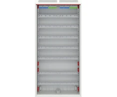 ABB Hermetiškas plieno paviršinio montavimo modulinis paskirstymo skydas „ComfortLineCA 7x24 168M“ IP44 125A II klasės pilnų durelių N+PE „Quick CA27V 2CPX“