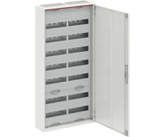 ABB Hermetiškas plieno paviršinio montavimo modulinis paskirstymo skydas „ComfortLineCA 7x24 168M“ IP44 125A II klasės pilnų durelių N+PE „Quick CA27V 2CPX“