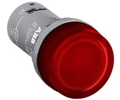 ABB Kompaktiška lempa su 22 mm raudonu diodu CL2-623R 230V AC 1SFA619403R6231