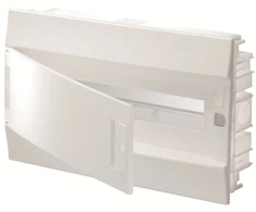 ABB Mistral41F 1x18 18M IP41 125A įleidžiamas modulinis paskirstymo skydas, II klasė, tvirtos durys, N+PE, sriegiamo tipo, 41A18X11A 1SLM004102A1104