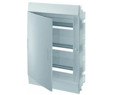 ABB „Mistral41F“ 3x18 54M IP41 125A įleidžiamas modulinis paskirstymo skydas, II klasė, pilnų durelių, N+PE, sriegiamo tipo, 41A18X31A 1SLM004102A1109
