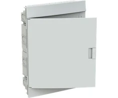ABB „Mistral41F“ 3x18 54M IP41 125A įleidžiamas modulinis paskirstymo skydas, II klasė, pilnų durelių, N+PE, sriegiamo tipo, 41A18X31A 1SLM004102A1109