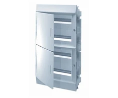 ABB Mistral41F 4x12 48M IP41 100A įleidžiamas modulinis paskirstymo skydas, II klasė, tvirtos durys, N+PE, sriegiamo tipo, 41A12X41A 1SLM004102A1108