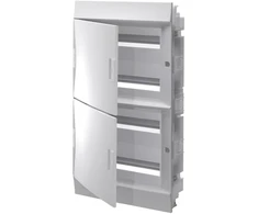 ABB Mistral41F 4x18 72M IP41 125A įleidžiamas modulinis paskirstymo skydas, II klasė, tvirtos durys, N+PE, sriegiamas, 41A18X41A 1SLM004102A1110