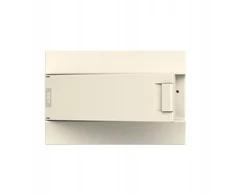 ABB Mistral41W 1x18 18M IP41 63A paviršinio montavimo modulinis paskirstymo skydas II klasės pilnų durelių N+PE varžtas 41P12X21A 1SLM004102A3104