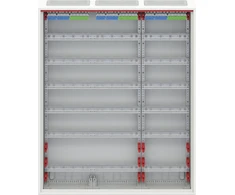 ABB Modulinė modulinė išorinė hermetinė plieninė skirstomoji spinta ComfortLineCA 6x36 216M IP44 125A II klasė pilnos durys N+PE Quick CA36V 2CPX