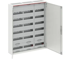 ABB Modulinė modulinė išorinė hermetinė plieninė skirstomoji spinta ComfortLineCA 6x36 216M IP44 125A II klasė pilnos durys N+PE Quick CA36V 2CPX