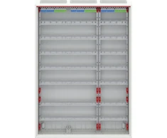 ABB Modulinė paviršinio montavimo hermetinė plieninė skirstomoji spinta ComfortLineCA 7x36 252M IP44 125A II klasė pilnos durys N+PE Quick CA37V 2CPX