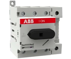 ABB Modulinis jungiklio skyriklis, baltas 4P 63A, be veleno ir rankenos, gnybtų dangtelis IP20, DIN bėgelis OT63ML4 1SCA022530R640