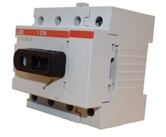 ABB Modulinis jungiklio skyriklis, baltas 4P 63A, be veleno ir rankenos, gnybtų dangtelis IP20, DIN bėgelis OT63ML4 1SCA022530R640
