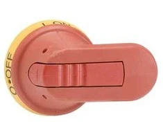 ABB Tarpinė rankena geltonai raudona 65 mm, skirta OS20-250 ir OT160-250 OHY65J6 1SCA022380R9820