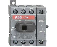 ABB Jungiklis-skyriklis 4P 25A be pavaros OT25F4N2 (1SCA104886R1001)