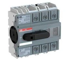 ABB Maitinimo jungiklis 3P 160A AC23 45kW 415V IP20 gnybtų dangtelis/montuojamas ant DIN bėgelio OT160G03K 1SCA138208R1001