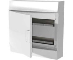 ABB Mistral41W 4x12 48M IP41 63A paviršinio montavimo modulinis paskirstymo skydas II klasės pilnų durelių N+PE varžtas 41P18X21A 1SLM004102A3108