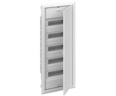 ABB UK600 5x12 60M IP30 63A įleidžiamas modulinis paskirstymo skydas, II klasė, plieninės durys, N+PE varžtai. UK660E3 2CPX077844R9999