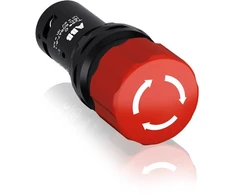 ABB saugos mygtukas 1NO1NC raudonas - 1SFA619500R1071