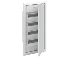 ABB UK600 4x12 48M IP30 63A įleidžiamas modulinis paskirstymo skydas, II klasė, plieninės durys, N+PE varžtai. UK648E3 2CPX077843R9999