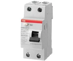 ABB 2P 25A 30mA kintamosios srovės diferencialinis automatinis jungiklis FH202 AC-25/0.03 2CSF202002R1250