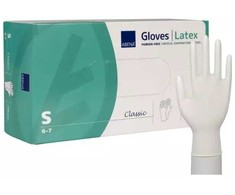 Abena Examination glove, ABENA Classic, S, natūralus, latex, powder-free - (150 pcs.)