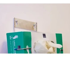 Abena Glove stand Flexi rack 12,5 cm x 260 x 414 mm sidabrinis nerūdijantis plienas 2 dėžutėms (490252)