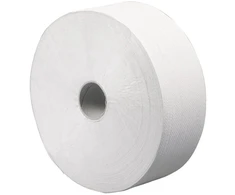 Abena Tualetinis popierius Jumborolka, neutralus, 1 sluoksnio, Midi, 600m x 9cm, Ø27cm, baltas, perdirbto popieriaus - (6 ritinėliai dėžėje) (5703538134180)
