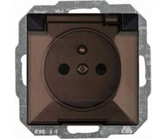 Abex Pearl vieno lizdo hermetiškas IP44 juodas (PT-16PH)