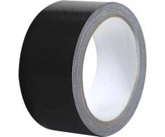 Lean Taśma Patvari, tvirta universali juoda tekstilinė juosta 48 mm / 54 mm