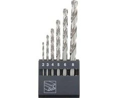 Grąžtas Abraboro Gręžimo GRĄŽŲ RINKINYS METALUI HSS-GS DIN 338 2 - 8 MM ABRABORO [6 Vnt.] AB14100610 ABRABORO