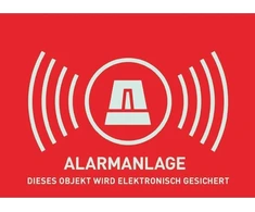 Abus ABUS WarnSticker Alarm -D- 148x105mm