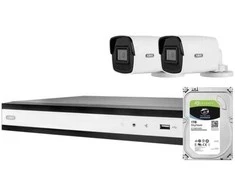 ABUS apsaugos centro TVVR36423T komplektas su 2 PoE mini vamzdinėmis kameromis ir įrašymo įrenginiu (TVVR36423T)