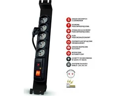 Acar F5 RACK IEC 5x 230V EN 1,5 m (W1919)