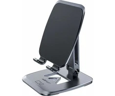 Acefast foldable stovas / telefono laikiklis pilkos spalvos (E13)