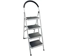 Haushalt 4 STEP STEEL LADDER BL-C104 Baltas