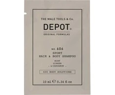 Depot, 600 Body Solutions No. 606, Dušo želė - Šampūnas 2-In-1, Botanical Complex, 10 ml