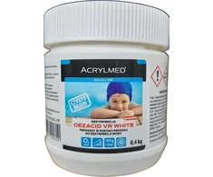 Acrylmed Akrilinės DEZACID VR Baltas granulės aerobiniam vandens dezinfekavimui, 0,4kg
