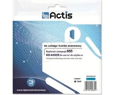 Rašalinė Kasetė - Actis KH-655CR Pakaitalas HP 655 CZ110AE Cyan 12 ml