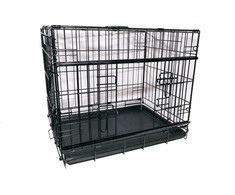 active canis - Premium Slidingdoor Cage - Juodas - 61 x 46 x 51