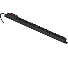 Activejet COMBO 12 lizdo maitinimo juostelė 1,5m juodas