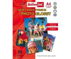 ACTIVEJET fotopop. blizgus A4 20vnt,200g