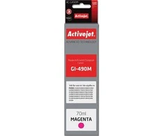 Rašalo Kasetė - Activejet AC-G490M; Raudona; 70 ml; Pakaitalas Canon GI-490M