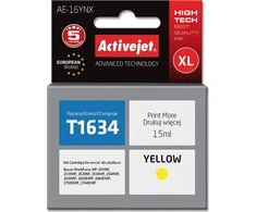 „Activejet AE-16YNX“ rašalo kasetė (pakeitimas „Epson 16XL T1634“; „Supreme“; 15 ml; geltona)