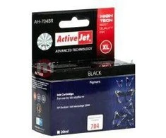 Rašalo kasetė Activejet AH-704BR (pakeitimas HP 704 CN692AE; Premium; 20 ml; juodas)