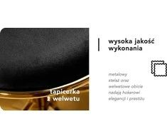 Activeshop Baro kėdė 4RICO ROMAN VELVET Juodas