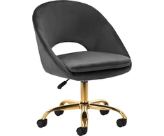 Activeshop Biuro kėdė su ratukais 4Rico QS-MF18G Velvet Pilkas