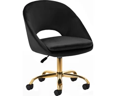 Activeshop Biuro kėdė su ratukais 4Rico QS-MF18G Velvet Juodas