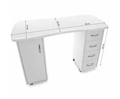 Activeshop Kosmetologinis stalas CABINETS Baltas