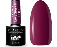 Activeshop Nagų lakas Claresa Color Soak Off, Love Story 9 violetinis, 5 ml