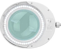 Activeshop Kosmetologinė lempa LED su lupa ir stovu ELEGANTE 60LED 5D 6W Baltas